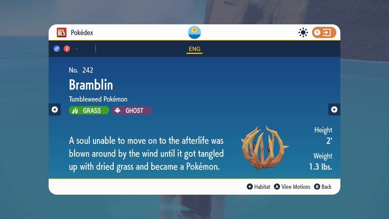 How to evolve Bramblin into Brambleghast in Pokémon Scarlet and Violet